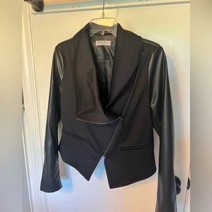 Women's black Bagatelle faux leather jacket